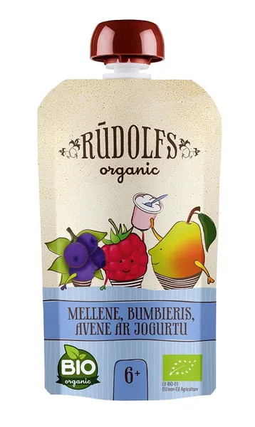 Jogurts Rūdolfs Bio augļi ar jogurtu 110g
