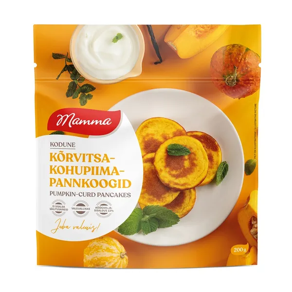 Biezpiena pankūkas MAMMA, ar ķirbjiem, 200g