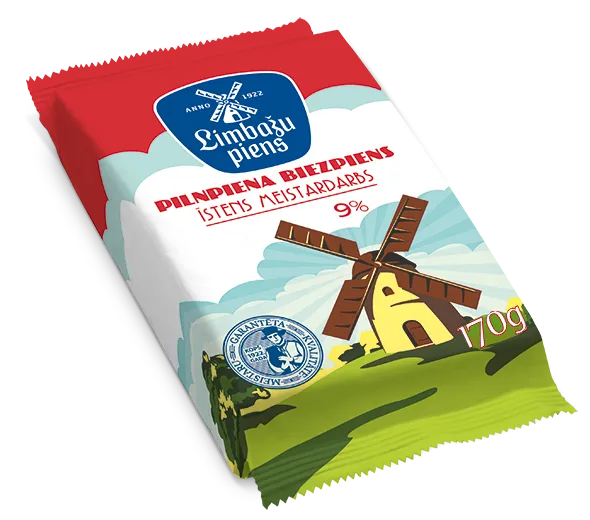 Biezpiens LIMBAŽU PIENS, 9%, 170g