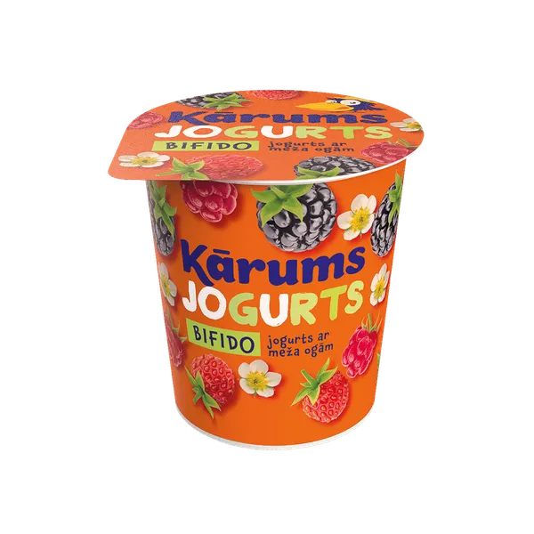 Bifido jogurts KĀRUMS ar meža ogām, 350g