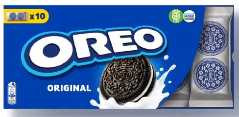 Cepumi OREO GOLDEN ar vaniļas garšas pildījumu 220g