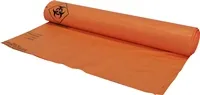 Bīstamo atkritumu maisi HDPE 15L 38x47.5cm, 30mk, 40 gab., oranži
