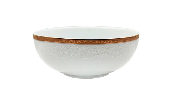 Bļoda ANTONIO GOLD, porcelāna, 600ml, D15 cm, H 6,5 cm, 1gab