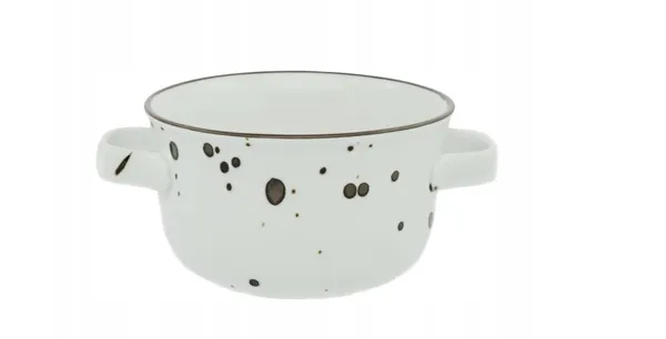 Bļoda Cottage White, ar rokturiem, porcelāns, 700 ml, D 13 cm, H 7,5 cm