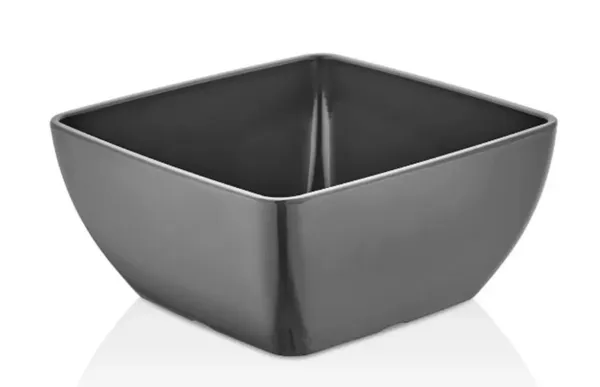Bļoda MELAMINE, melamīns, kvadrātaina, grafīta krāsa, 1.7l, 19x19cm, H9cm, 1gab 562703