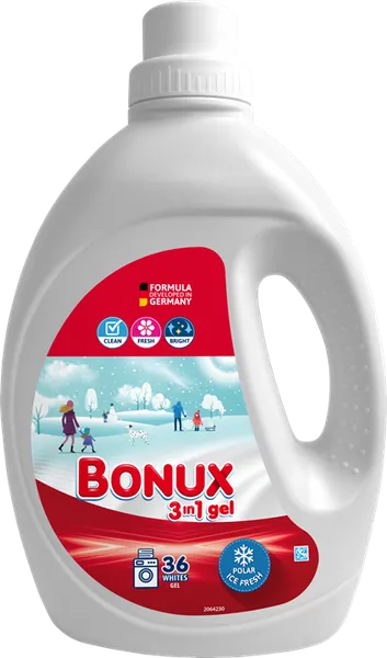 Bonux Washing Gel Polar Ice Fresh 36 washes 1,8L