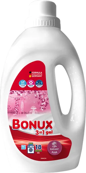Bonux Washing Gel Radiant Rose 18 washes 0,9L