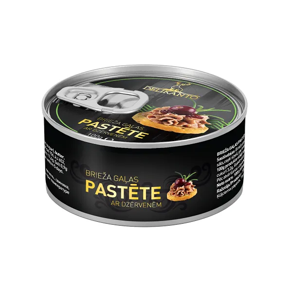 Brieža gaļas pastēte LĀČI, ar dzērvenēm, 100g