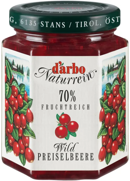 Brūkleņu ievārījums D'ARBO, 70%, 200g