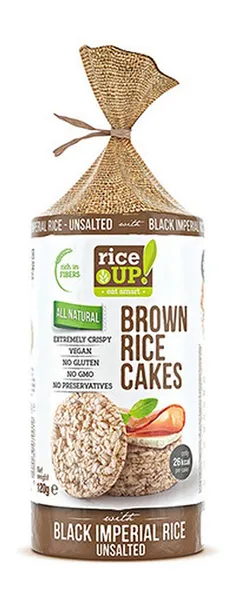 Galetes RICE UP brūno rīsu ar melnajiem rīsiem 120g
