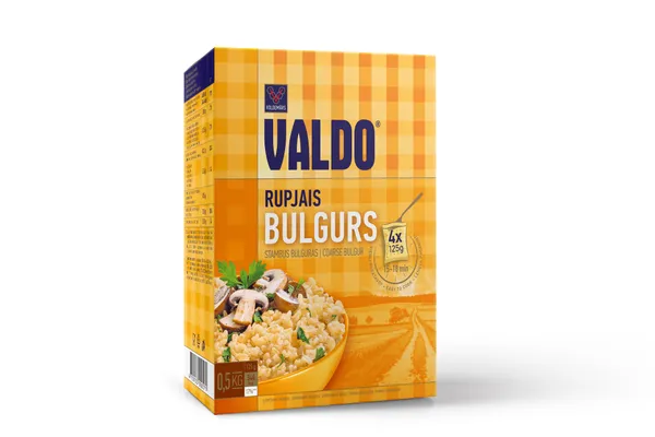 Bulgurs rupjais VALDO, 4x125g