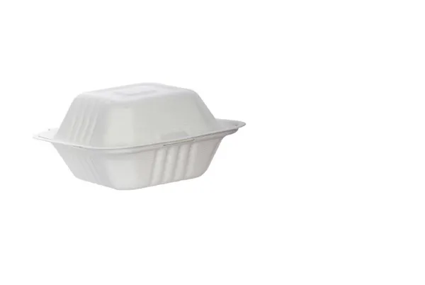 Burgerkārbas ar vāku cukurniedru BIOBOX, 152x152x80mm, baltas, 1.05kg, 50gab