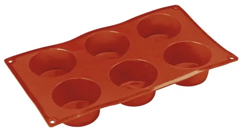 Cepšanas veidne, silikons, 6 mafines, 130 ml, D7H, H 4 cm
