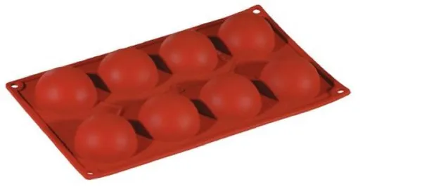 Cepšanas veidne, silikons, 8 nodaļas, 57 ml, D 6 cm, H3 cm