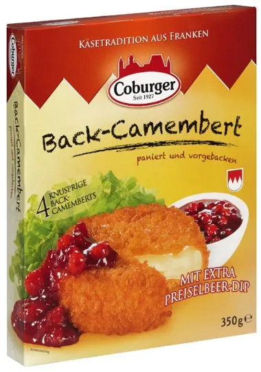 Cepts Camambert siers COBURGER, ar dzērveņu ievārījumu, 350g