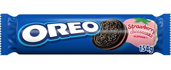 Cepumi OREO ar zemeņu siera kūkas garšu 154g
