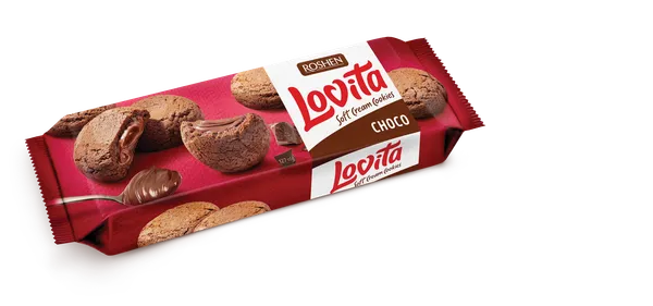 Cepumi ROSHEN Lovita Soft, ar kakao krēma pildījumu, 127g