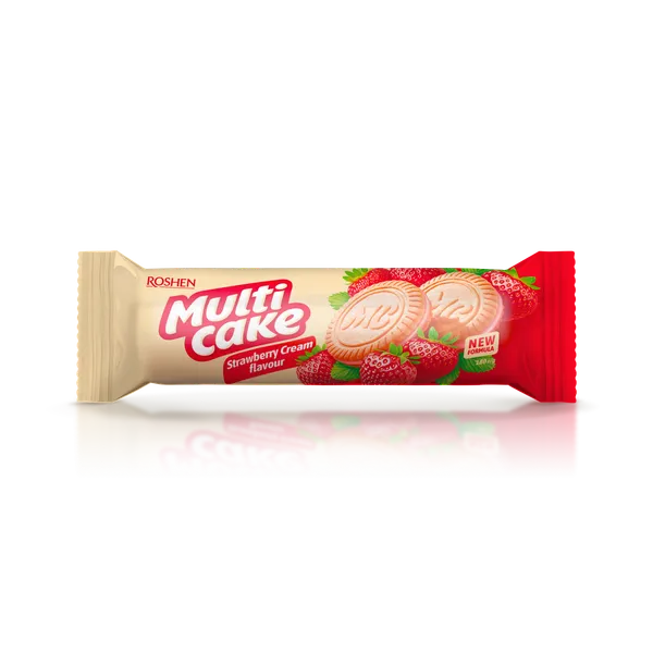 Cepumi ROSHEN Multicake, ar zemeņu pildījumu, 180g