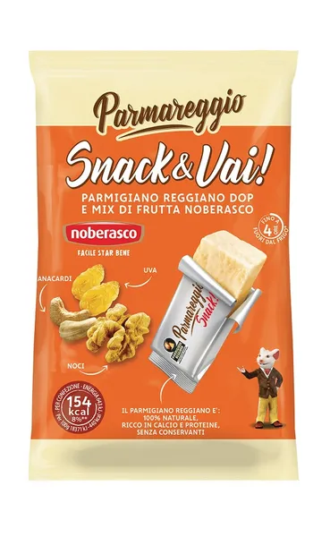 Cietā siera PARMIGIANO REGGIANO PDO Parmezāna (30%), žāvētu augļu un riekstu uzkoda, 35g