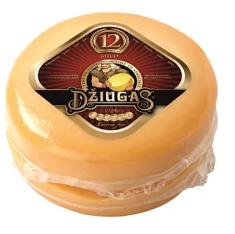 Cietais siers DŽIUGAS Mild, 40%, 12 mēn., šķelts, ~4.5 kg