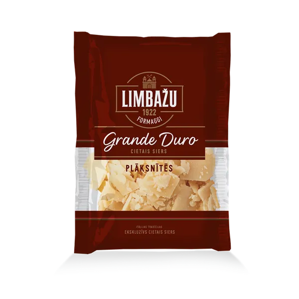 Cietais siers Grande Duro plāksnītēs, nogatavināts 12 mēn., 80g, Limbažu Formaggi