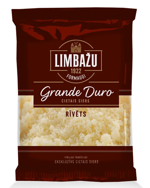 Cietais siers Grande Duro rīvēts, nogatavināts 12 mēn., 100g, Limbažu Formaggi