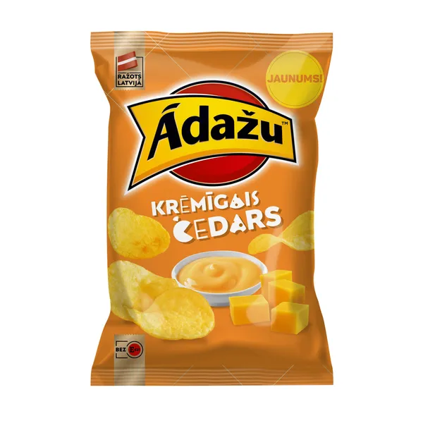 Čipsi ĀDAŽU Krēmīgais čedars, 130g