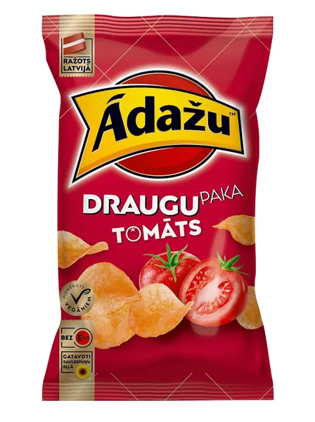 Čipsi Ādažu Draugu paka tomātu 180g