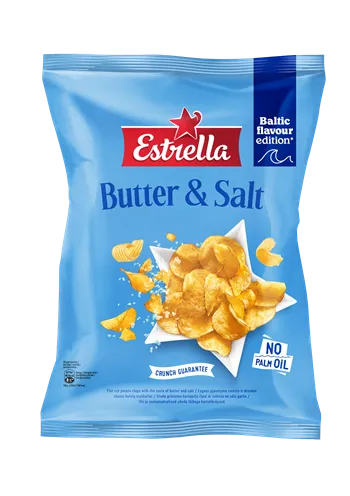 Čipsi ESTRELLA ar sviestu un sāli 170g