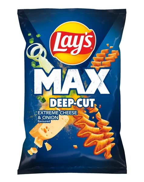 Čipsi LAY'S MAX, ar siera un sīpolu garšu, 120g