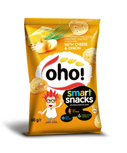 Čipsi ar siera garšu 60g, Oho!