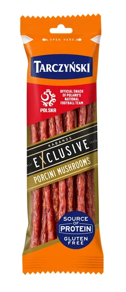 Cūkgaļas Kabanos desiņas TARCZYNSKI Exclusive, ar baravikām, 90g