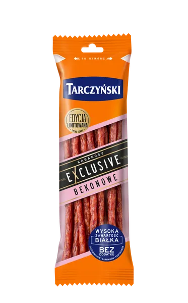 Cūkgaļas Kabanos TARCZYNSKI Exclusive, ar bekonu, 90g