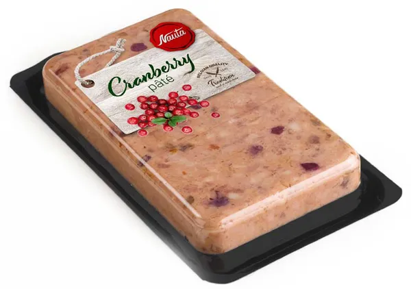 Cūkgaļas pastēte vārīta ar dzērvenēm, I klase, 150g