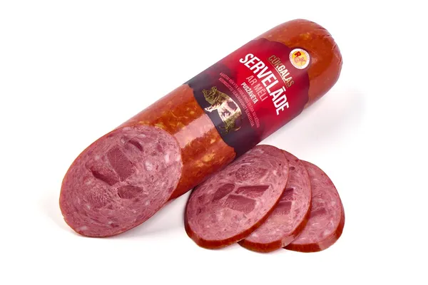 Cūkgaļas servelāde RGK, ar mēli, pusžāvēta, vakuumā, ~1kg