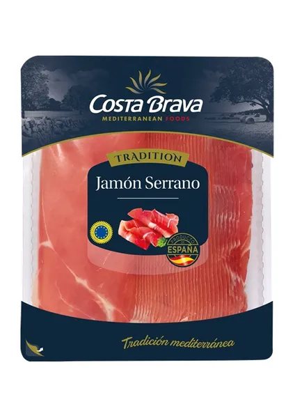 Cūkgaļas šķiņķis Jamon Serrano šķēlēs, 500 g, izt.