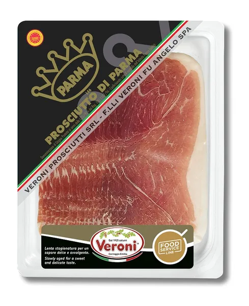 Cūkgaļas šķiņķis vītināts PARMA PDO, izt.15 mēn., sagiezts 250g, Itālija
