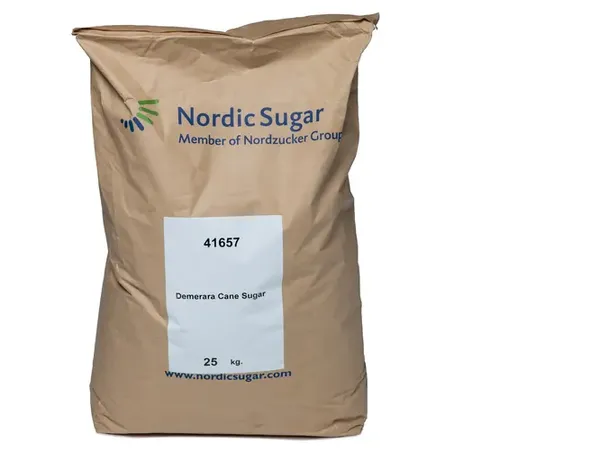 Cukurs brūnais cukurniedru Demerara DAN SUKKER, 25kg