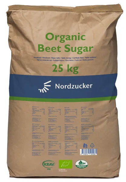 Cukurs Ekoloģiskais NORDIC SUGAR, cukurbiešu, 25kg