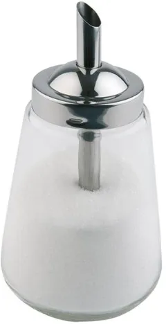 Cukurtrauks ar dozatoru, D 8,5cm, H 15cm, 300ml (LIETOTS) 1gab