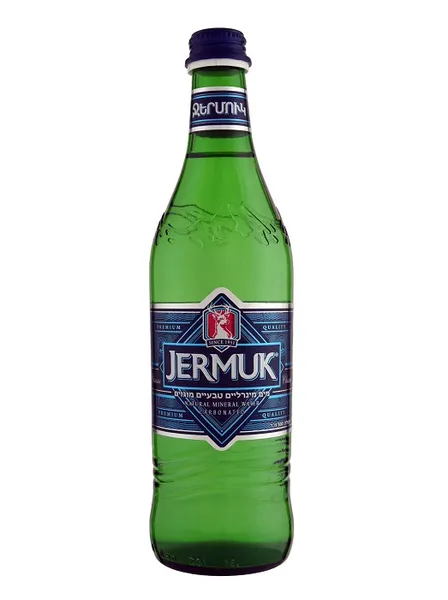 Dabīgais minerālūdens JERMUK, gāzēts, stiklā, 0.5l (DEP)