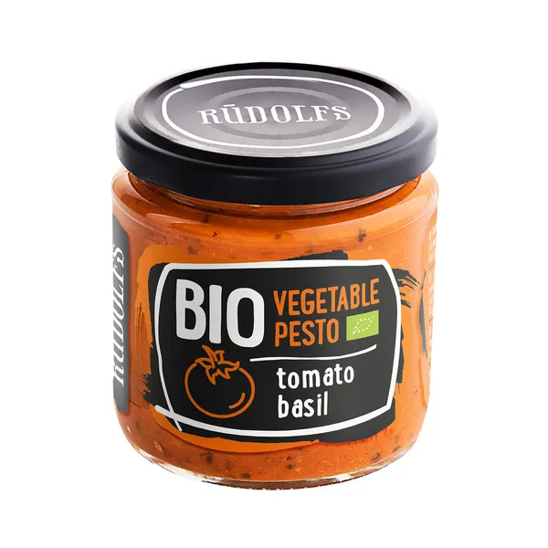 Dārzeņu pesto RŪDOLFS BIO tomāts, baziliks 180g