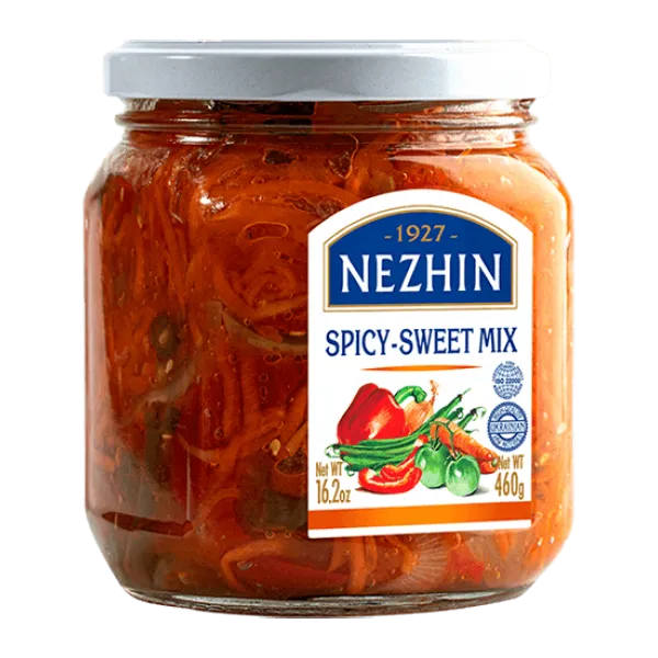 Dārzeņu salāti NIZHYN , saldi pikantie, 460g