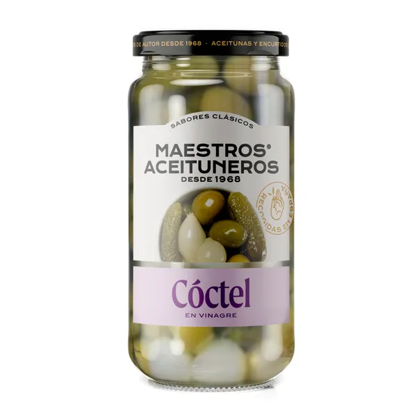 Dārzeņu un olīvu maisījums etiķī MAESTROS ACEITUNEROS, 345g/150g