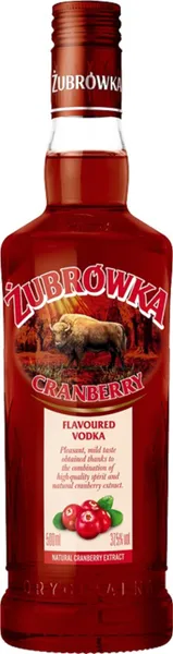 Degvīns aromatizēts ZUBROWKA Cranberry 37,5% 0.5l