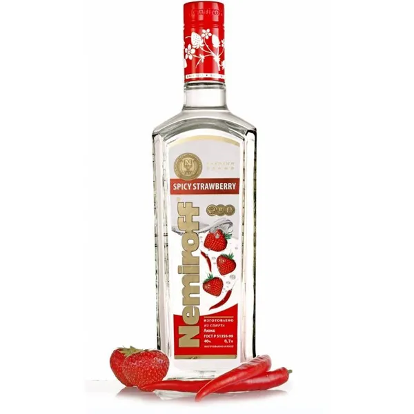 Degvīns NEMIROFF Spicy Strawberry, 40%, 0.5l