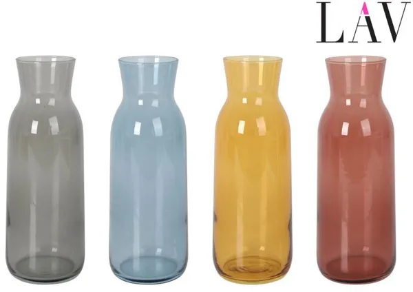 Dekanters, stikla, krāsainas, 1,2l, H 26 cm