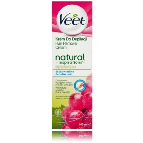 Depilācijas krēms VEET, Natural Inspirations Grape seed, 100ml