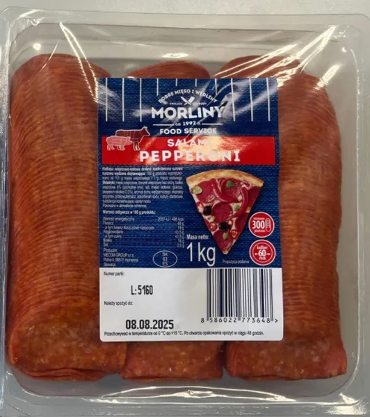 Desa Salami MORLINY Pepperoni, šķēlēs, 1kg
