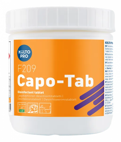 Dezinfekcijas tabletes KIILTO Pro F 209 Capo Tab, 500g